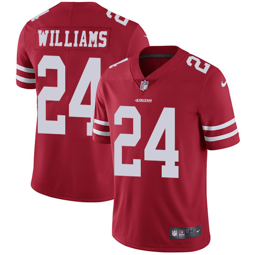 San Francisco 49ers Limited Red Men K Waun Williams Home NFL Jersey #24 Vapor Untouchable->san francisco 49ers->NFL Jersey